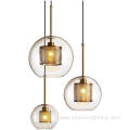 Vintage Chandelier Glass Pendant Lamp For Hotel Room